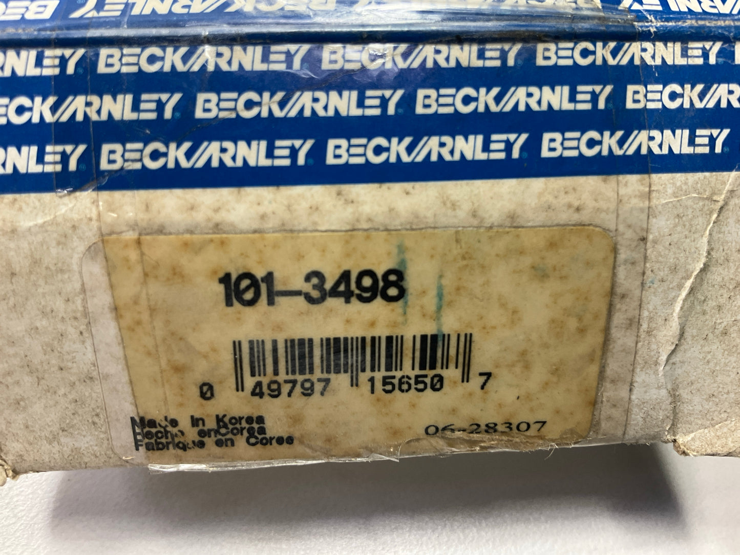 (2) Beck Arnley 101-3498 Front Inner Steering Tie Rod End For 1976-77 Mazda 808