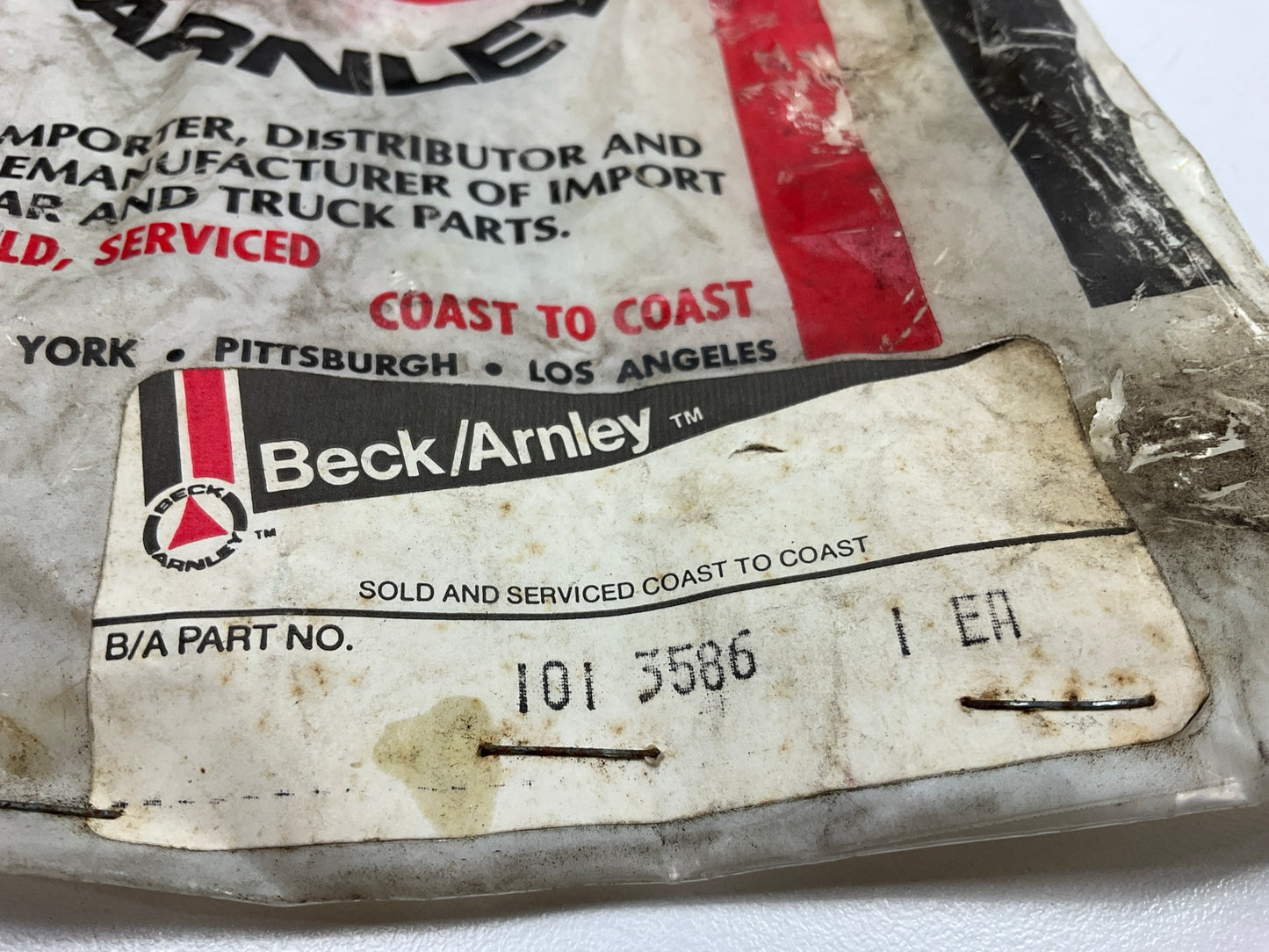 (2) Beck Arnley 101-3586 Steering Tie Rod End Adjusting Sleeve