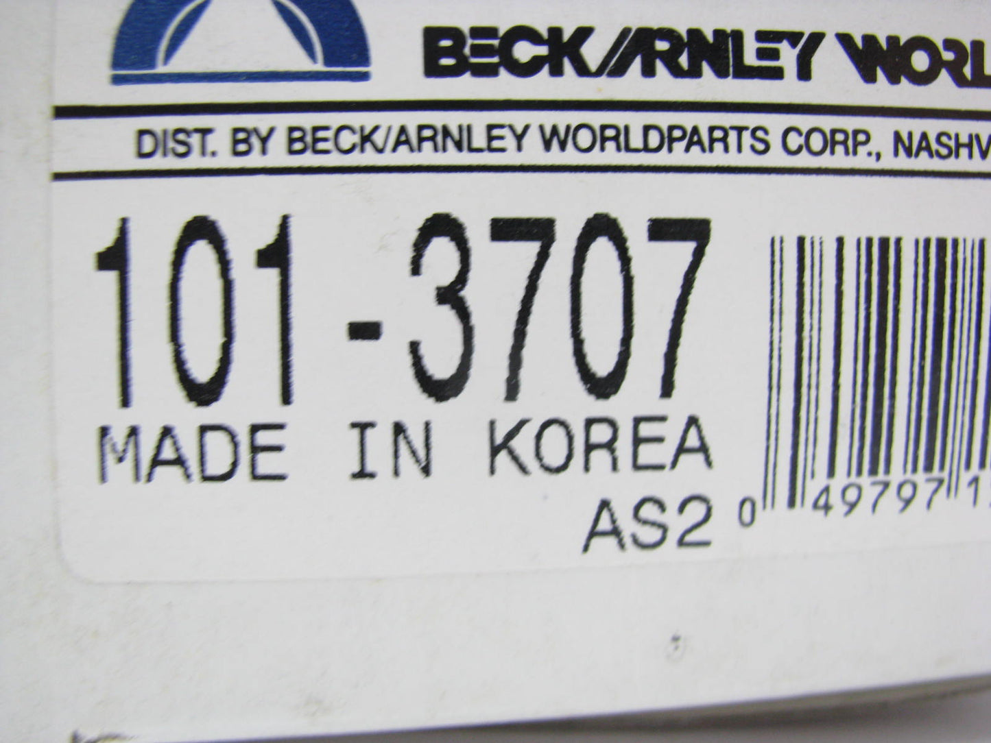 Beck Arnley 101-3707 Front Outer Steering Tie Rod End 1983-87 Toyota Corolla RWD