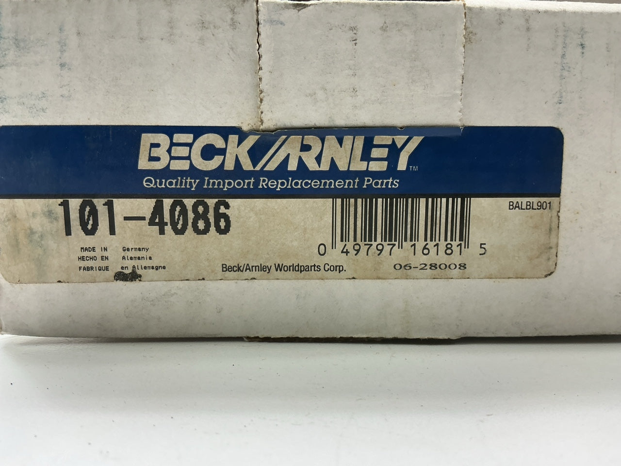 Beck Arnley 101-4086 Front Suspension Strut Mount For 1985-1996 VW Golf Jetta