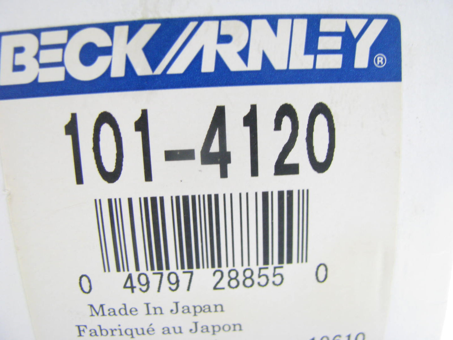 Innner Steering Tie Rod End Beck/Arnley 101-4120 For 1985-1988 Corolla, Nova