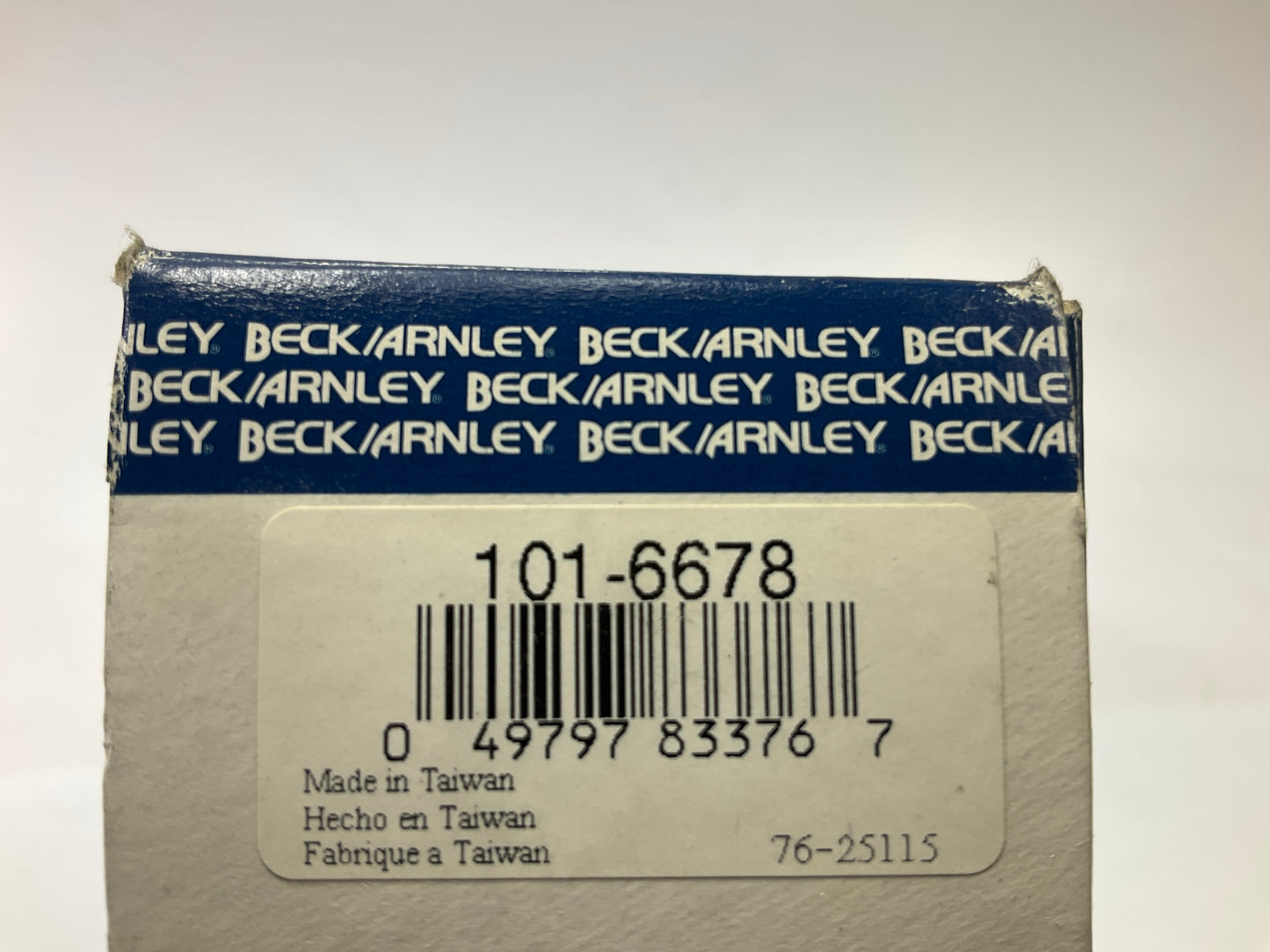 Beck Arnley 101-6678 Front Inner Steering Tie Rod End