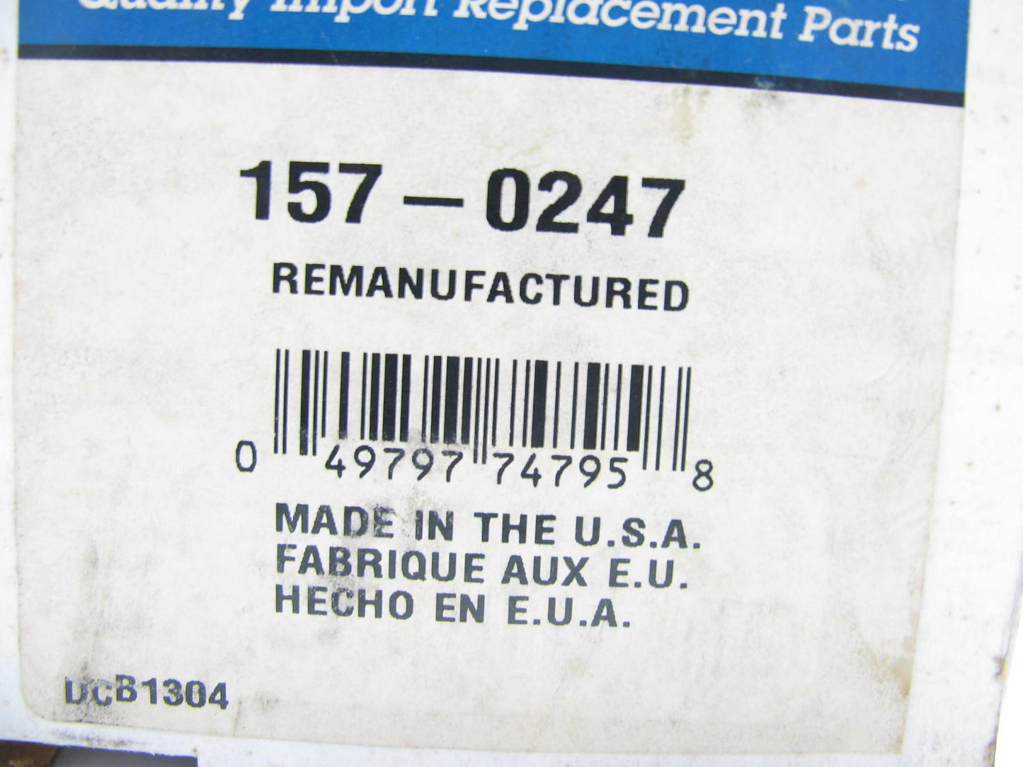 REMAN - Beck Arnley 157-0247 MAF Mass Air Flow Sensor