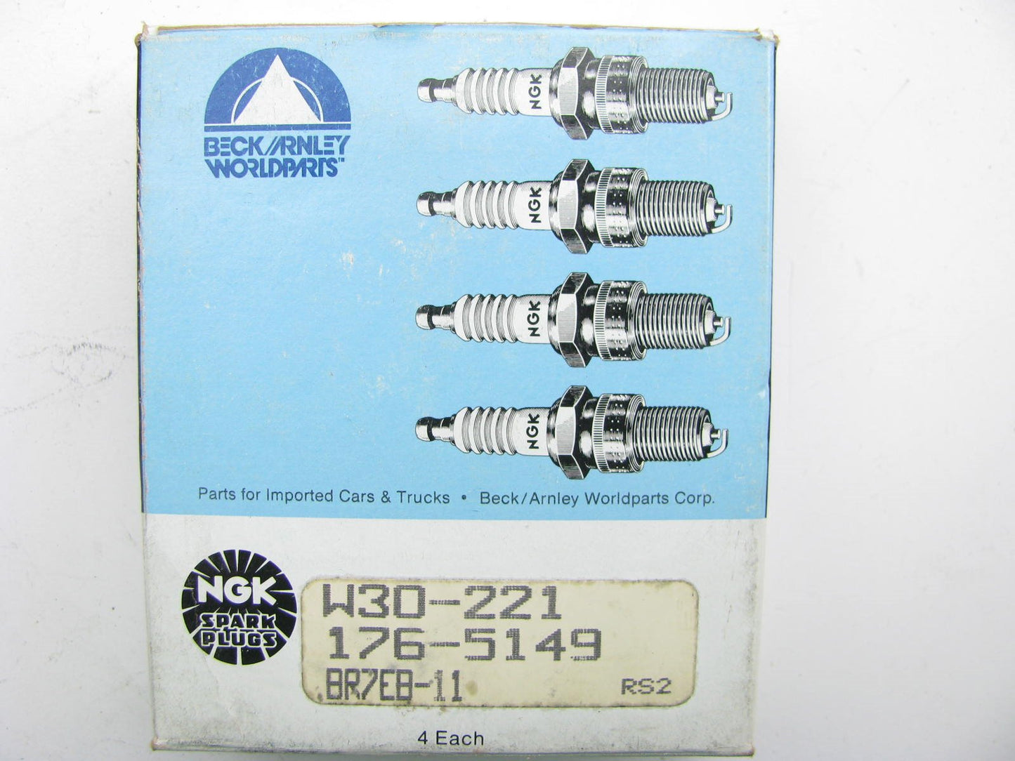(4) Beck Arnley 176-5149 Spark Plugs NGK BR7EB-11 1980 Honda Civic