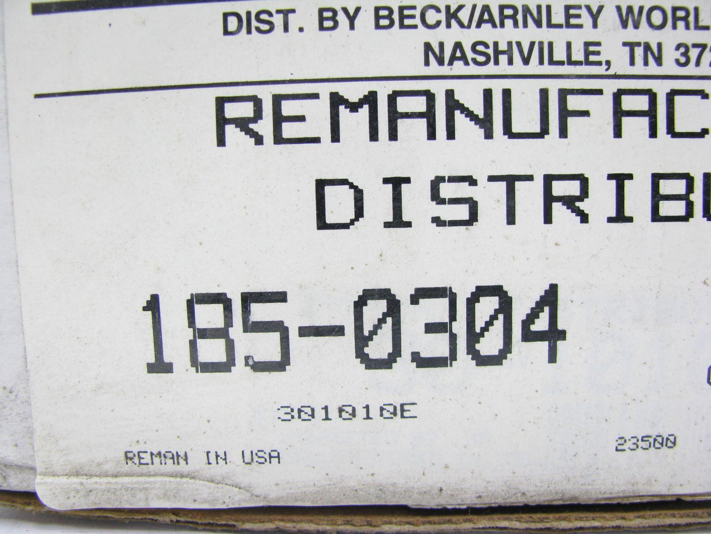 Beck Arnley 185-0304 Reman Distributor For 1984-1986 Nissan Stanza 2.0L CA20E