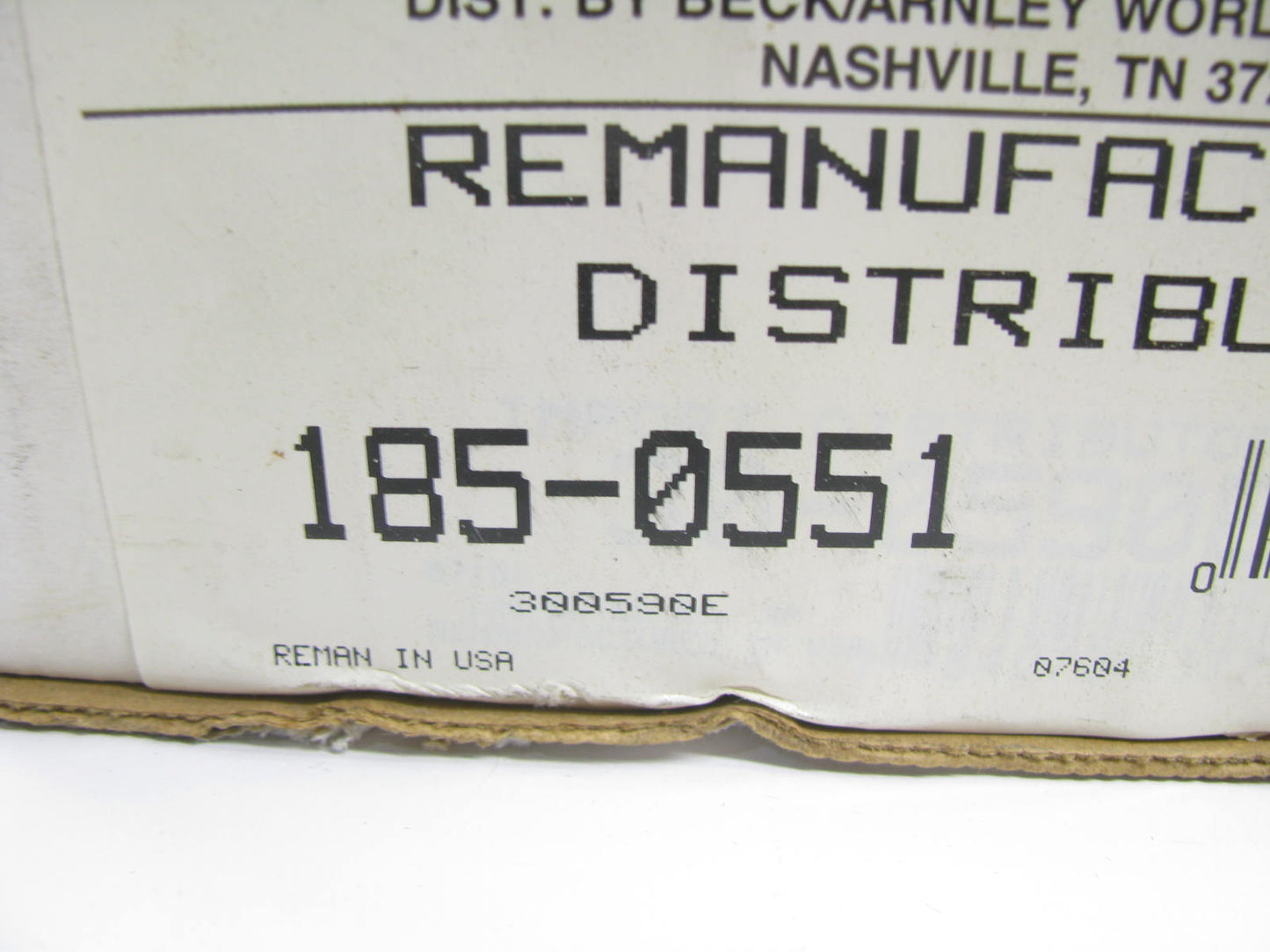 Distributor Beck/Arnley 185-0551 Reman For 1993-1995 Mitsubishi Galant 2.4L-L4