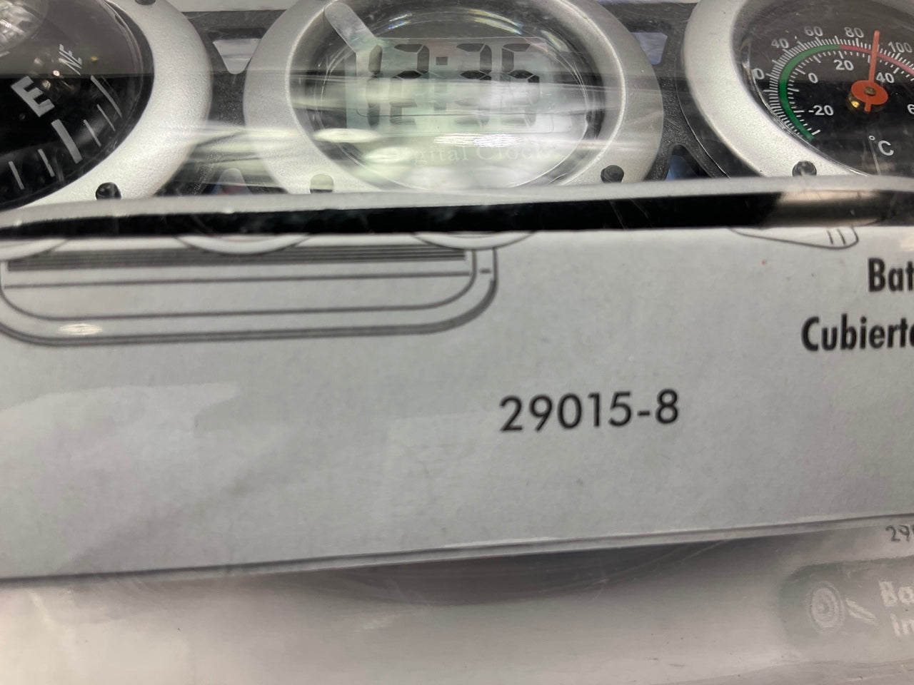 Bell 29015-8 Combo Clock, Compass And Thermometer