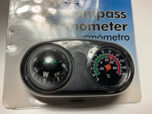 Bell 34203-8 R-A-M- Compass Thermometer Mounts Witth Hook And Loop Tape