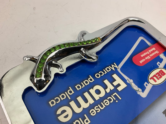 Bell 46453-8 Universal Chrome Diamond Lizard Design License Plate Frame