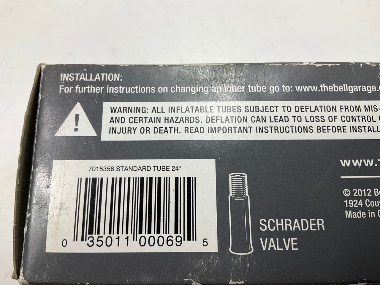Bell 7015358 Standard Inner Tire Tube 24 X 1.75-2.25