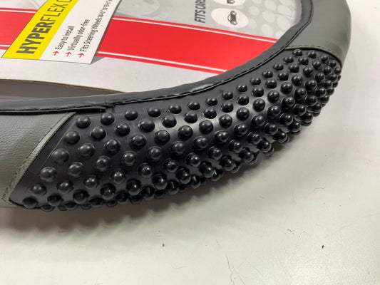 Bell 97424-9 Massage Gray Steering Wheel Cover W/ Hyperflex Core 14.5''-15.5''