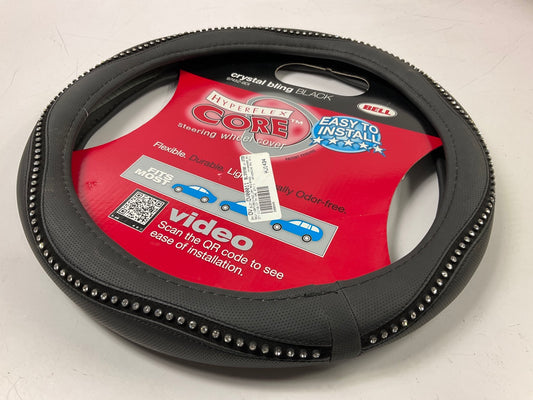 Bell 97452-9DI Crystal Bling BLACK Steering Wheel Cover W/ Hyperflex Core