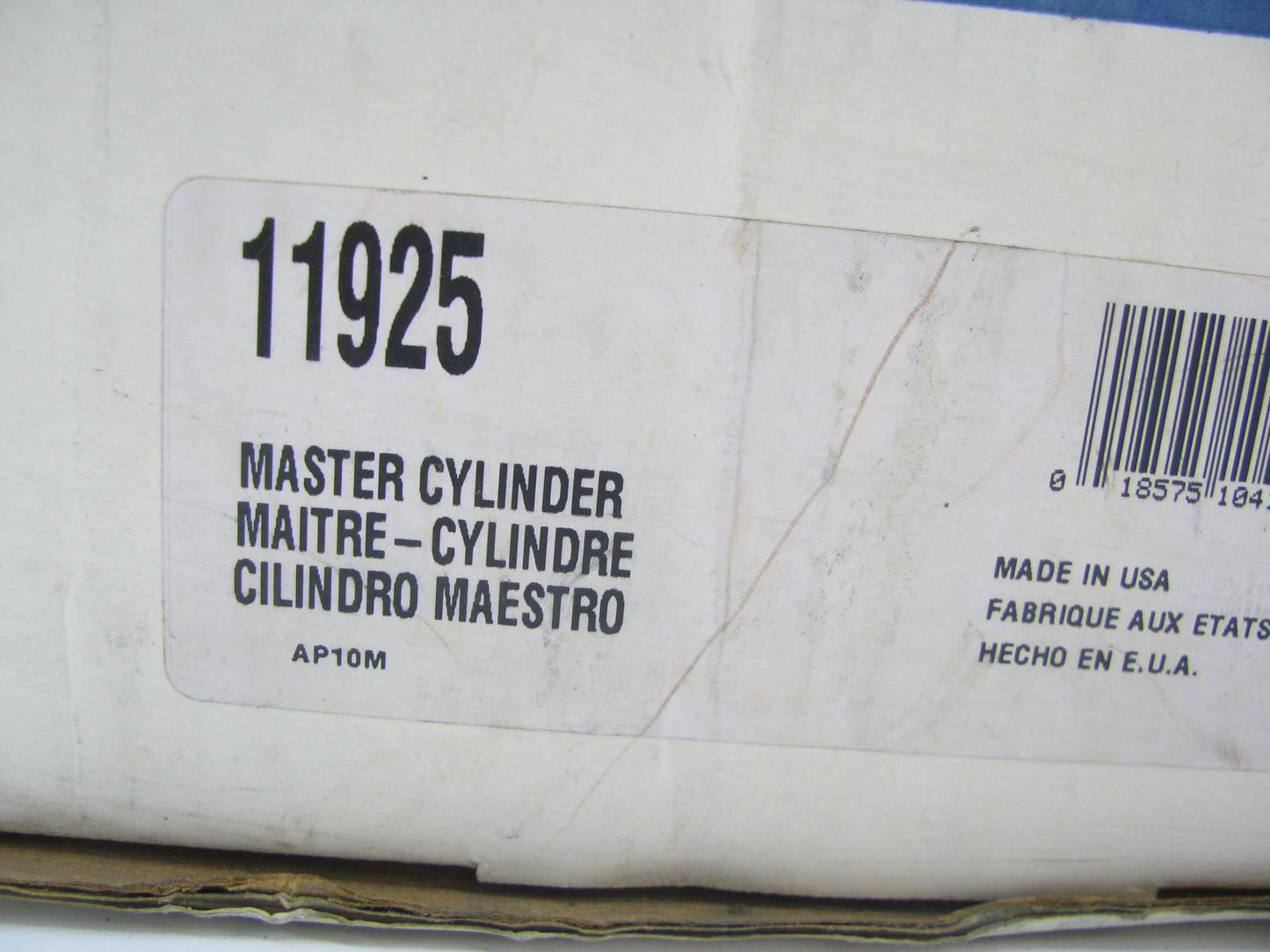 NEW Bendix 11925 Brake Master Cylinder