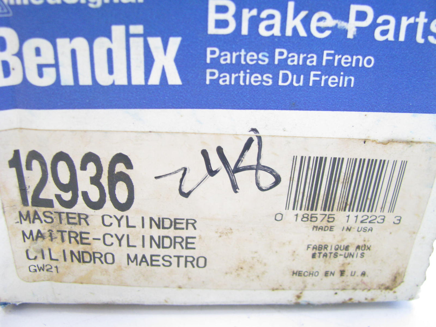 Brake Master Cylinder-2-Wheel ABS Bendix 12936 For 1993-1997 Nissan Altima