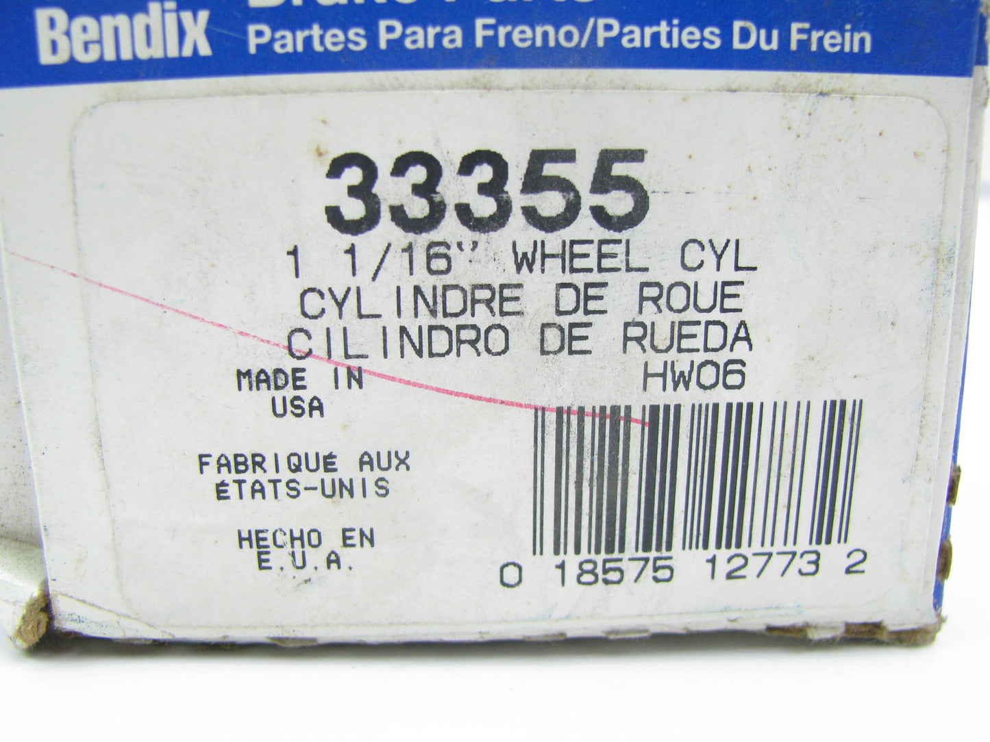 Bendix 33355 Drum Brake Wheel Cylinder - Front Right
