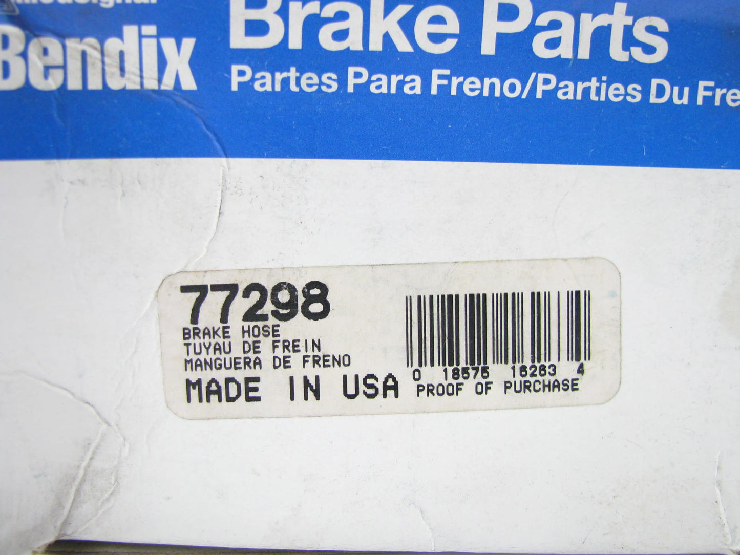Bendix 77298 FRONT RIGHT Side Hydraulic Brake Hose