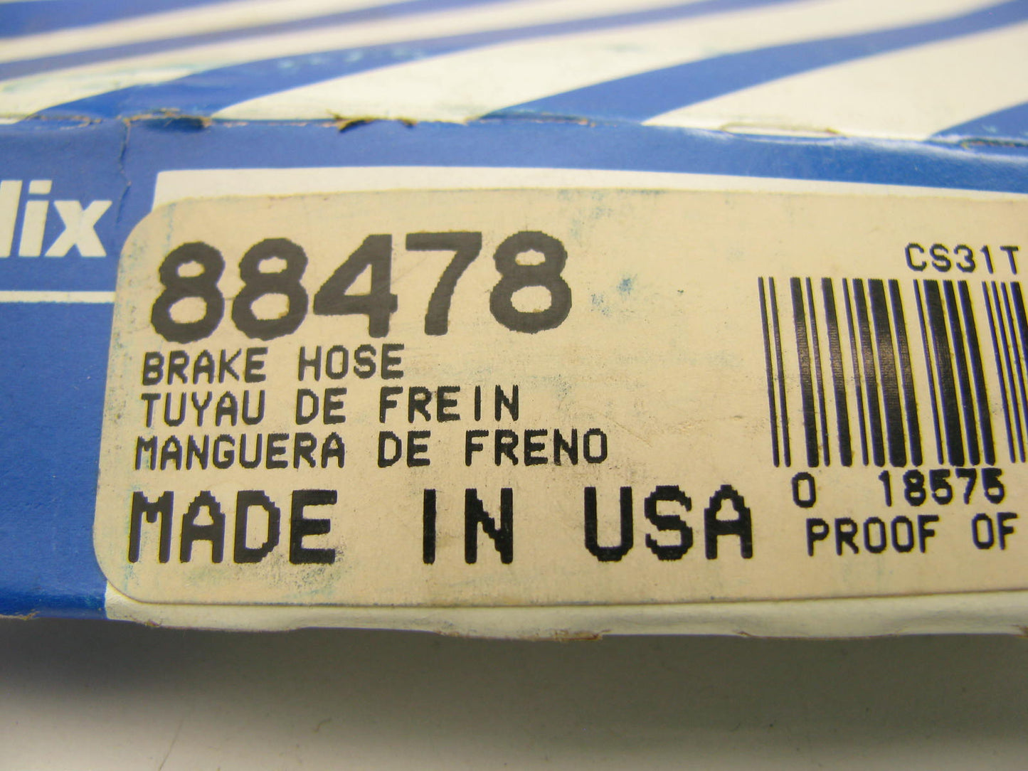 Bendix 88478 FRONT RIGHT Brake Hose