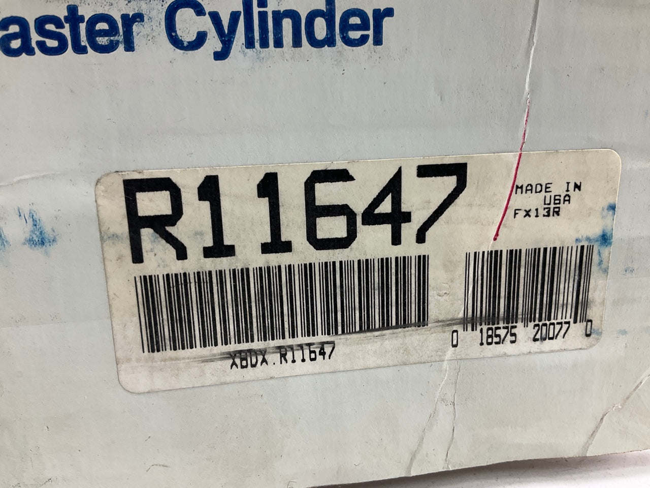 REMAN. Bendix R11647 Brake Master Cylinder