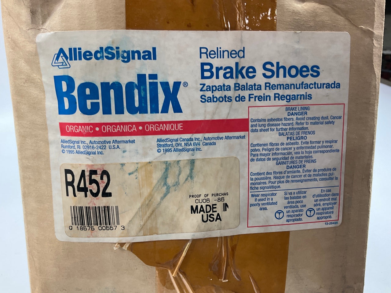 REMAN Bendix R452 Rear Brake Shoes