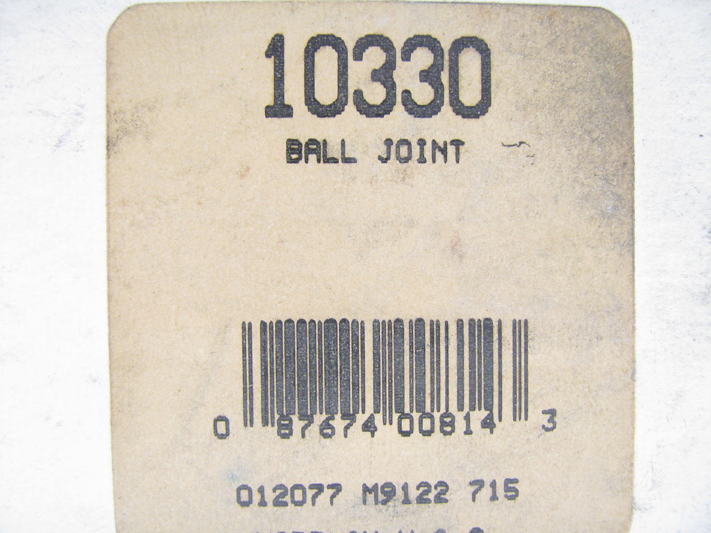 (2) Big A 10330 Suspension Ball Joint - Front Upper