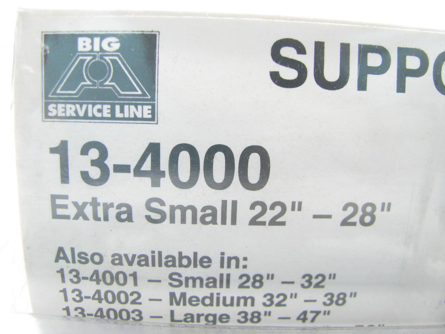 (4) Big A 13-4000 Back Support Belt - Extra Size Size 22''-28''