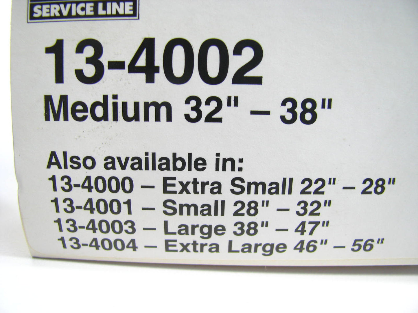 (4) Big A 13-4002 Back Support Belt - Medium Size 32''-38''