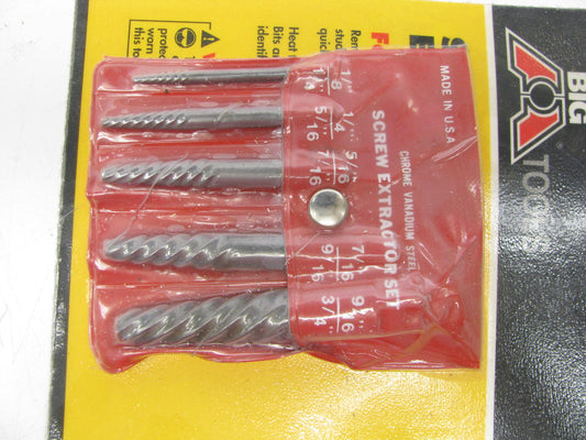 Big A 17-9156 5 Piece Screw Extractator Set - MADE IN USA