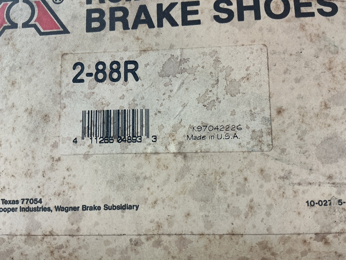 Big A 2-88R Rear Brake Shoes For 1968-1969 International Harvester 1500B 1500C