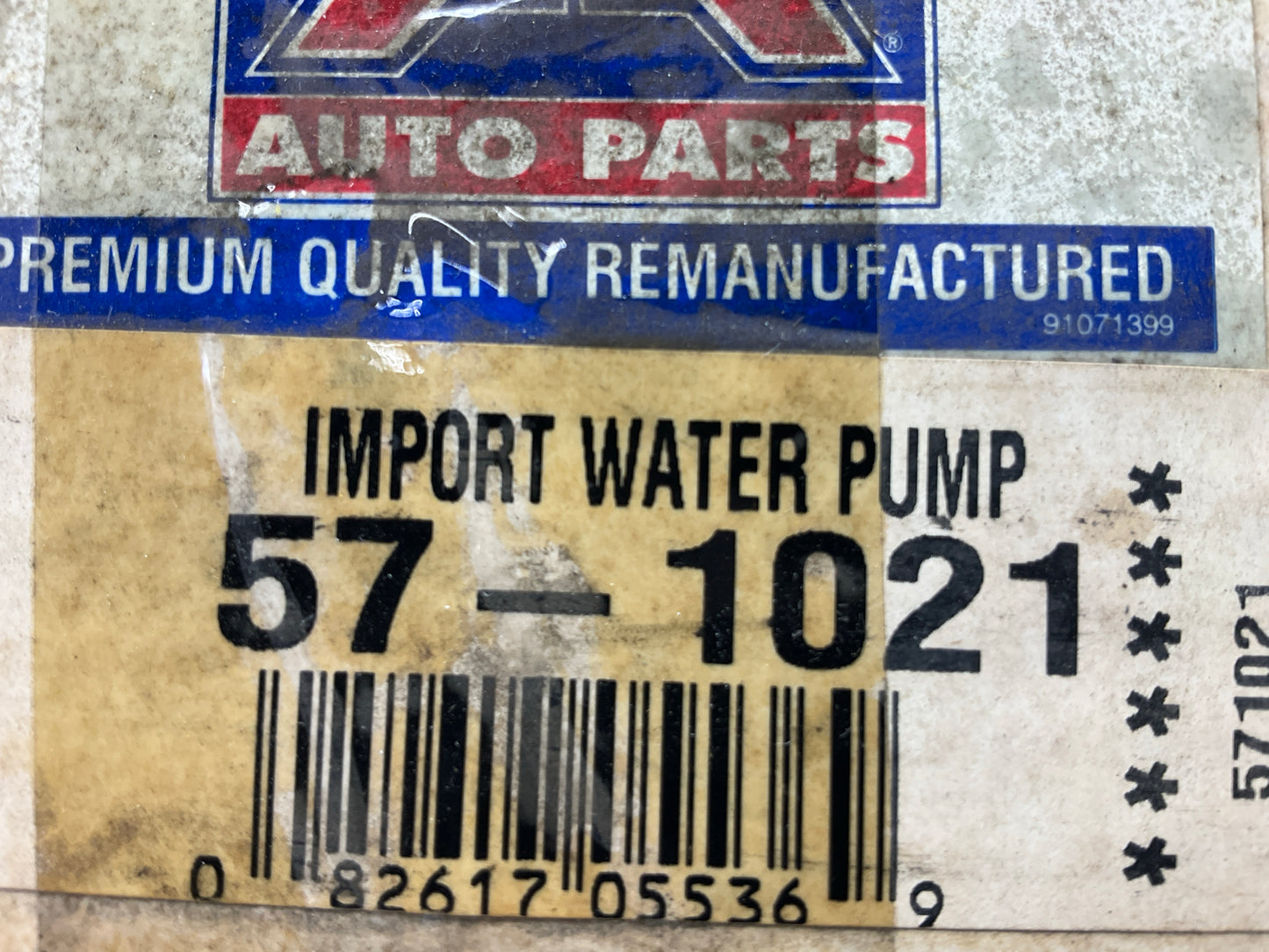 REMAN. Big A 57-1021 Water Pump For 1975-82 Datsun 1.2L 1.4L 1.5L-L4