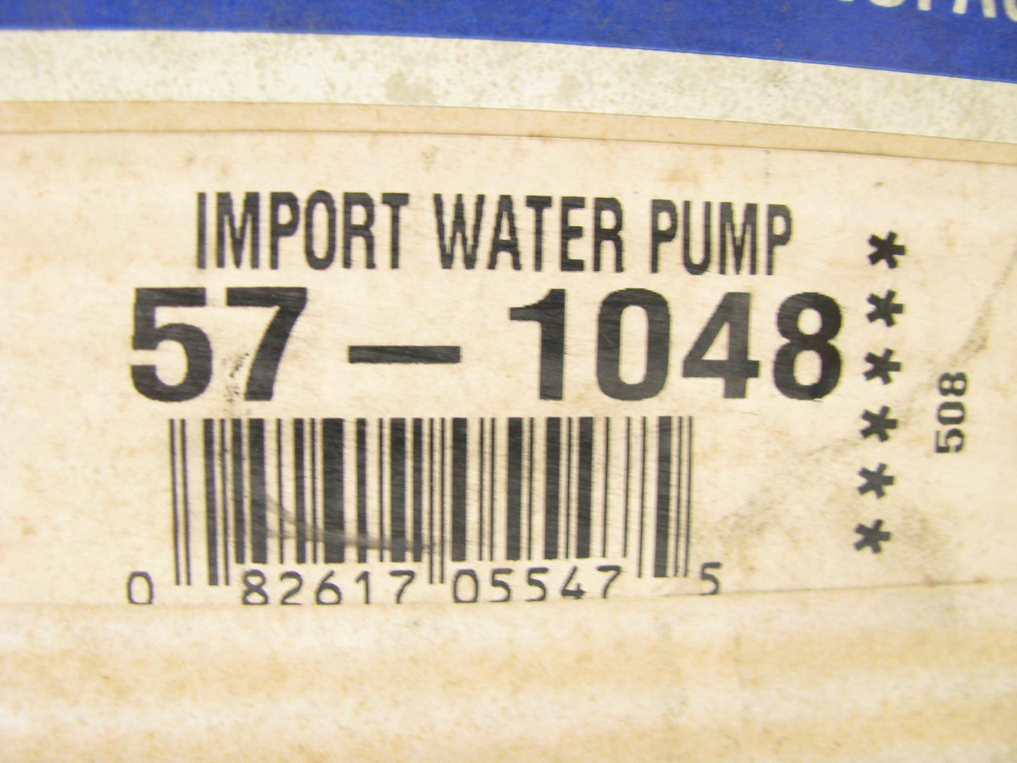 Big A 57-1048 Remanufactured Water Pump For 79- 80 Dodge 1.4L-L4