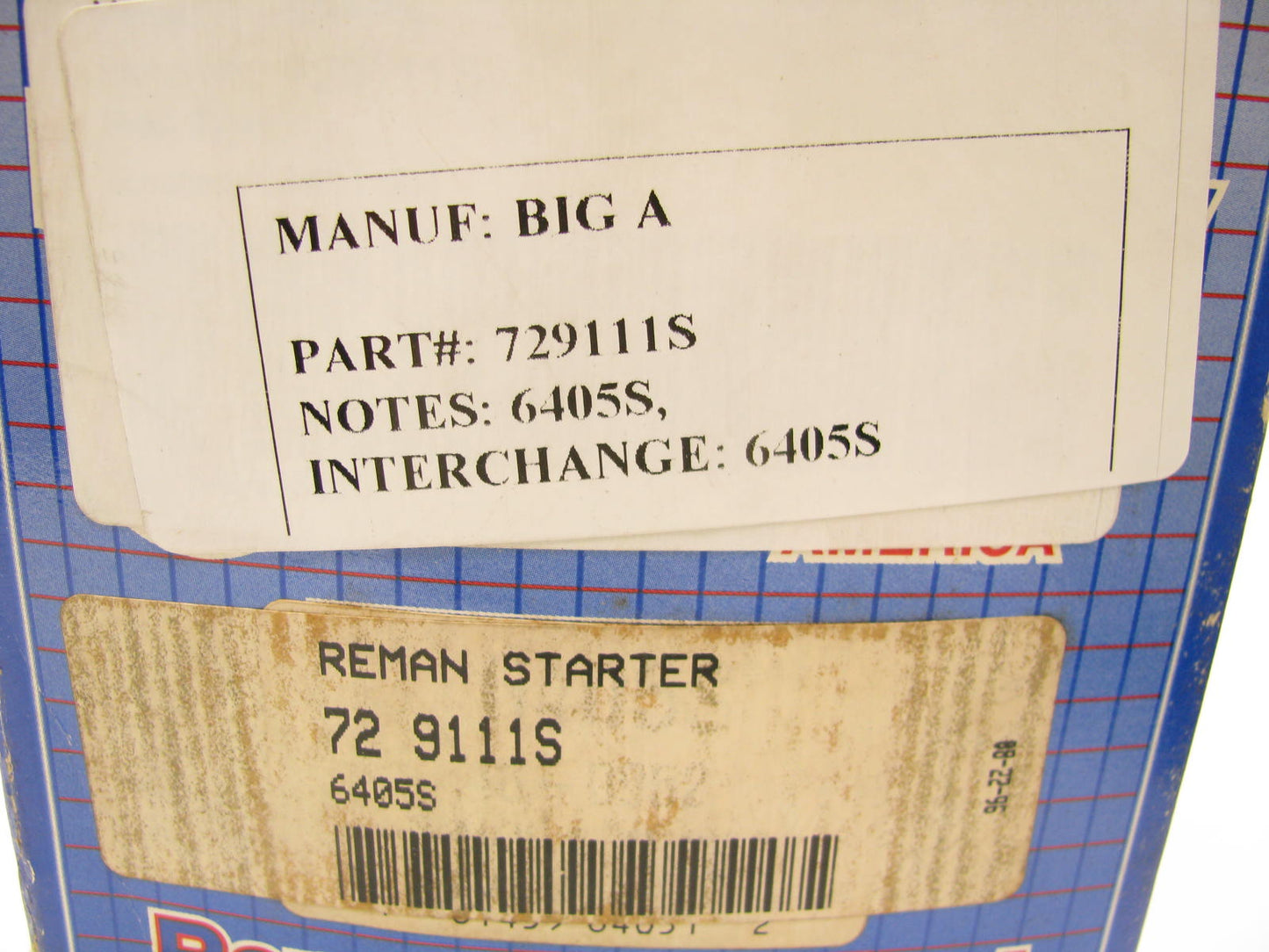 Reman. - Delco Remy 729111S Starter W/ Solenoid - 5MT