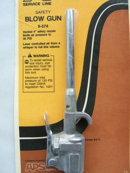 Vintage - Big A 9-574 Vented 4'' Safety Blow Gun - Lever Type