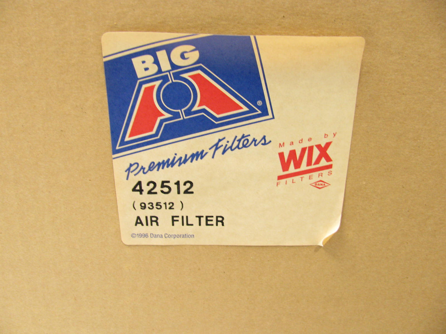 Big A 93512 HD Metal-End Air Filter - Outer- AF956 , 42512, LAF5518