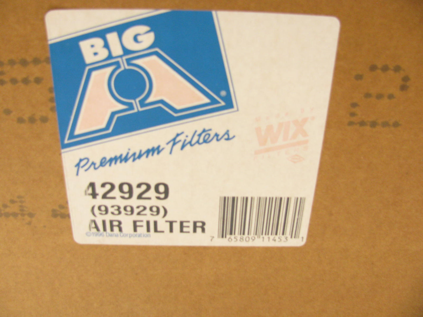 Big A 93929 Finned Vaned Air Filter