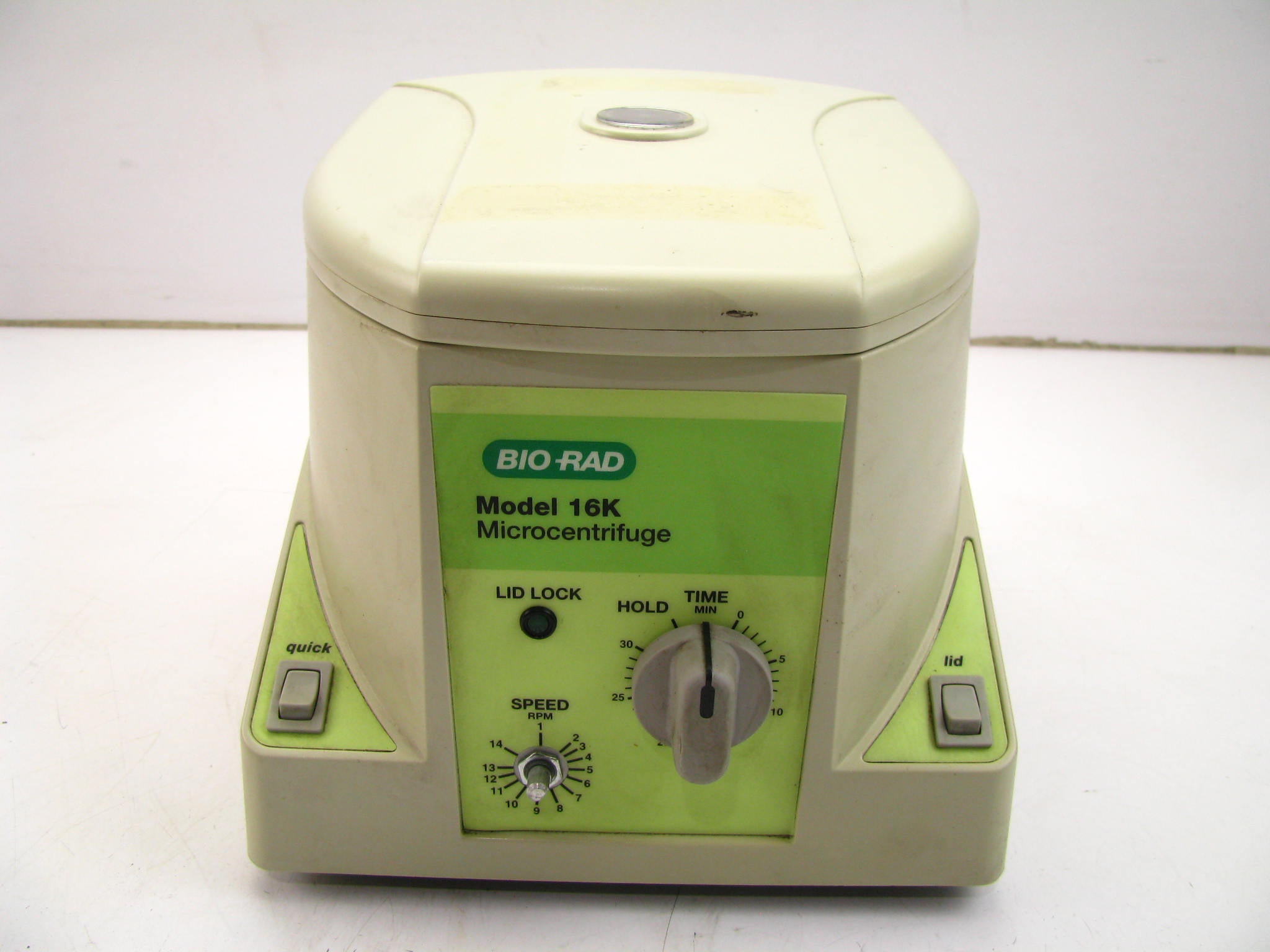 TESTED BioRad Microcentrifuge Model 16K MISSING SPEED CONTROL KNO