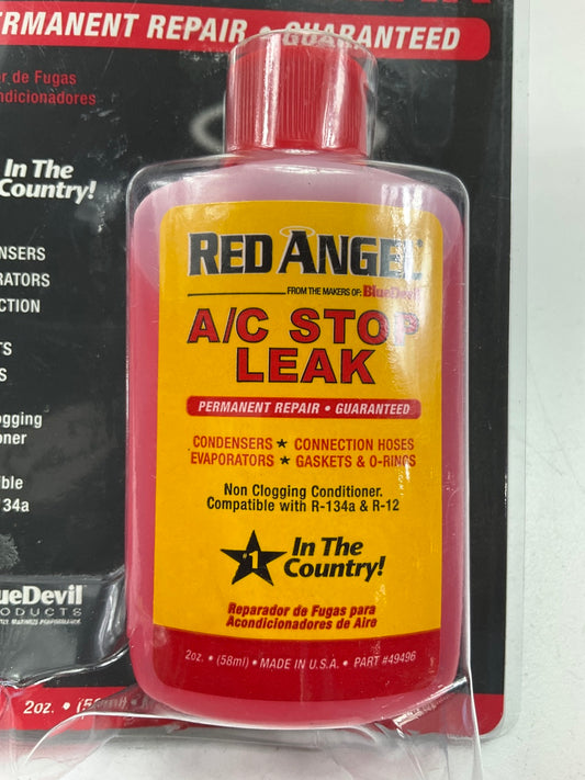 (2) BlueDevil Products 49496 Red Angel A/C Stop Leak - 2 Oz