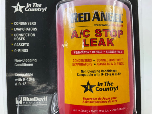 BlueDevil Products 49496 Red Angel A/C Stop Leak - 2 Oz