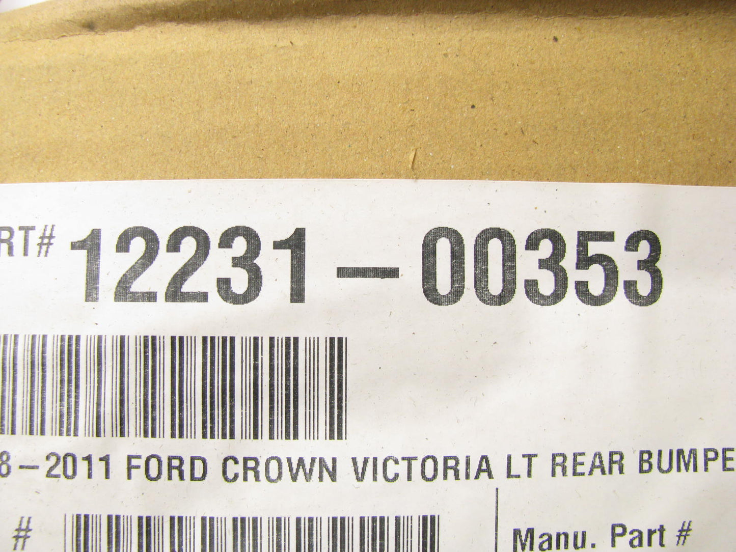 NEW AFTERMARKET 98-11 Ford Crown Victoria Rear Bumper Left Energy Absorber Shock