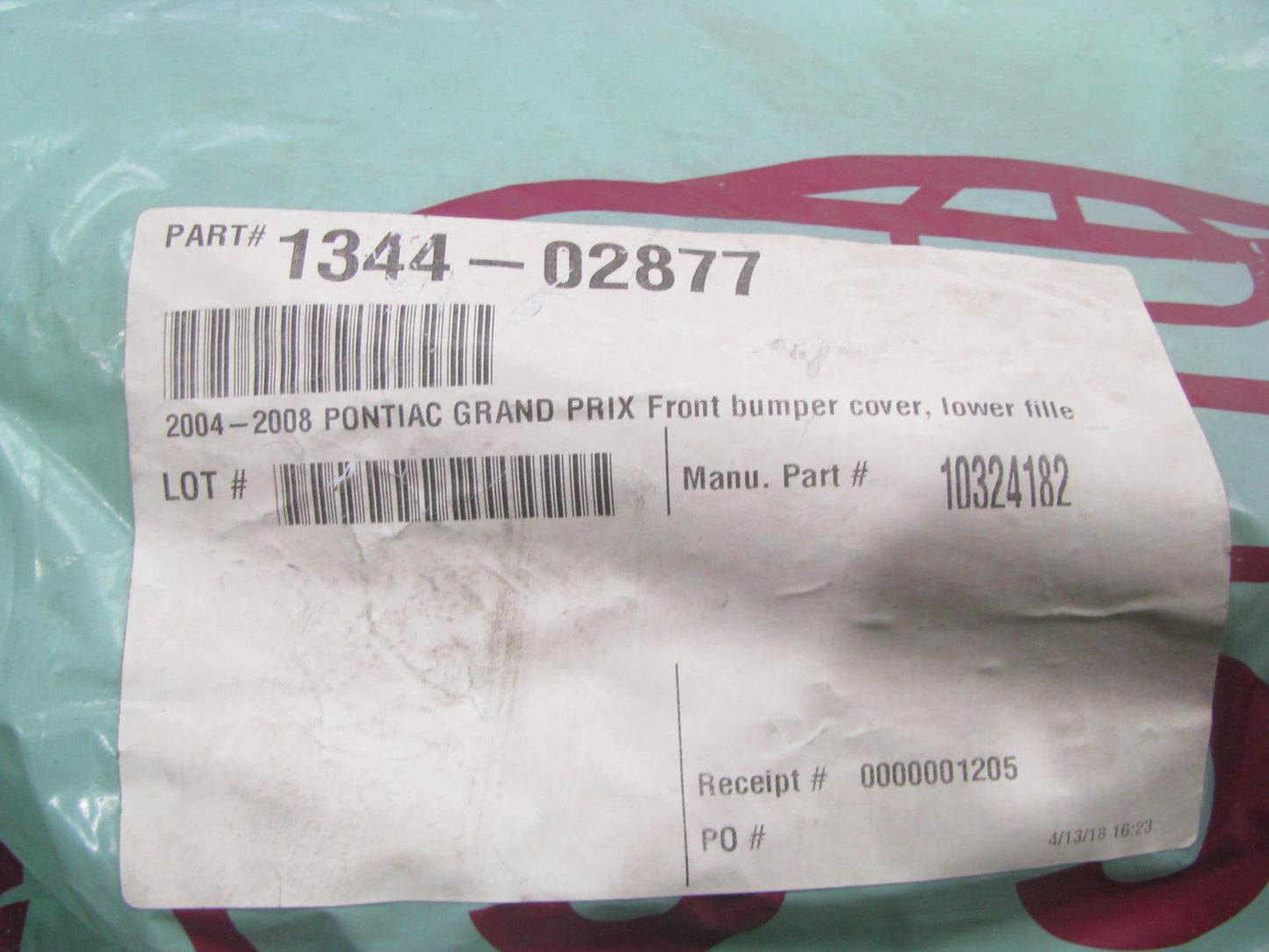 NEW AFTERMARKET Front Bumper Cover Lower Filler - 2004-2008 Pontiac Grand Prix
