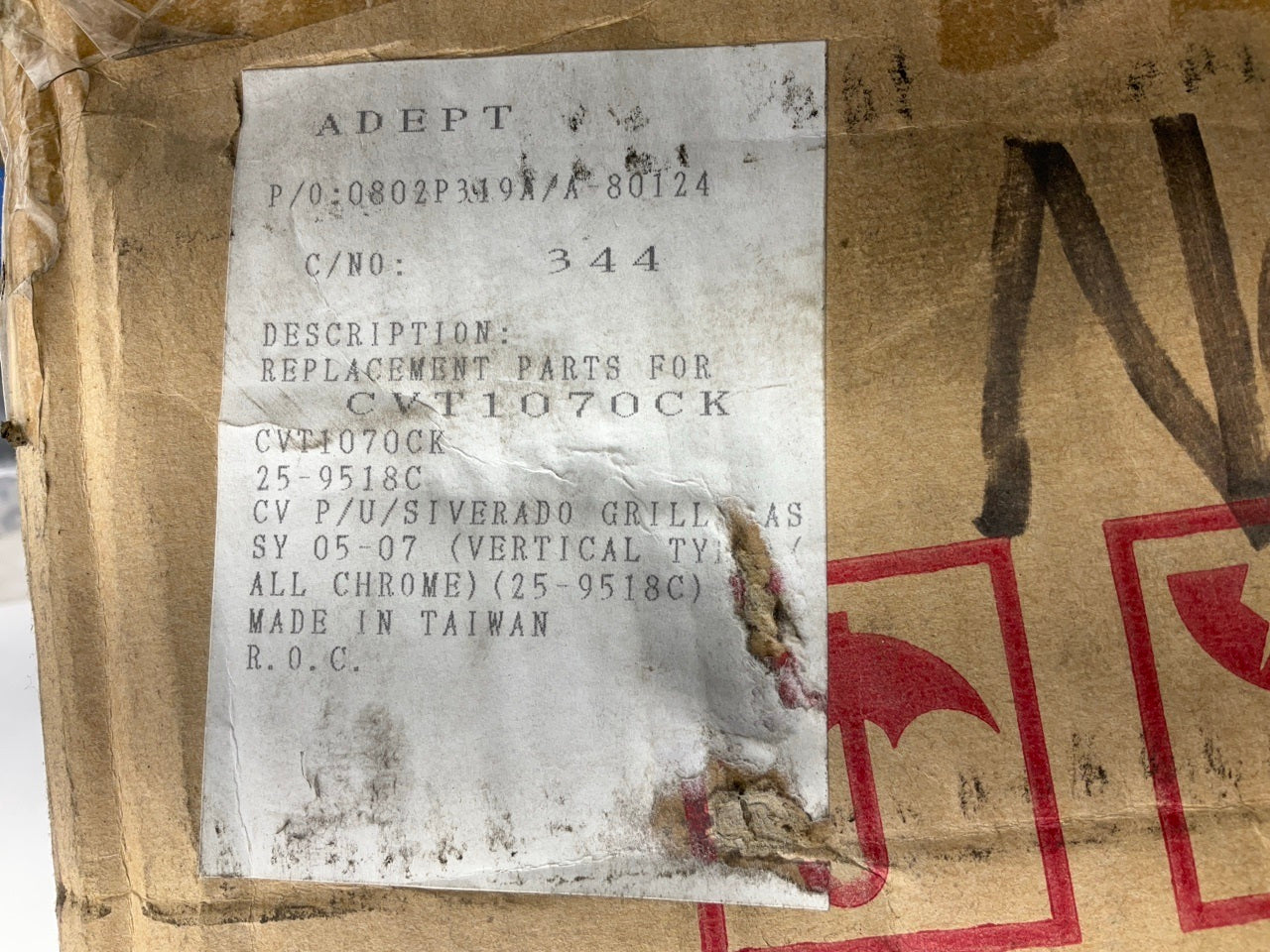 AFTERMARKET Front Vertical Hood Chrome Grille Replaces # 88968933