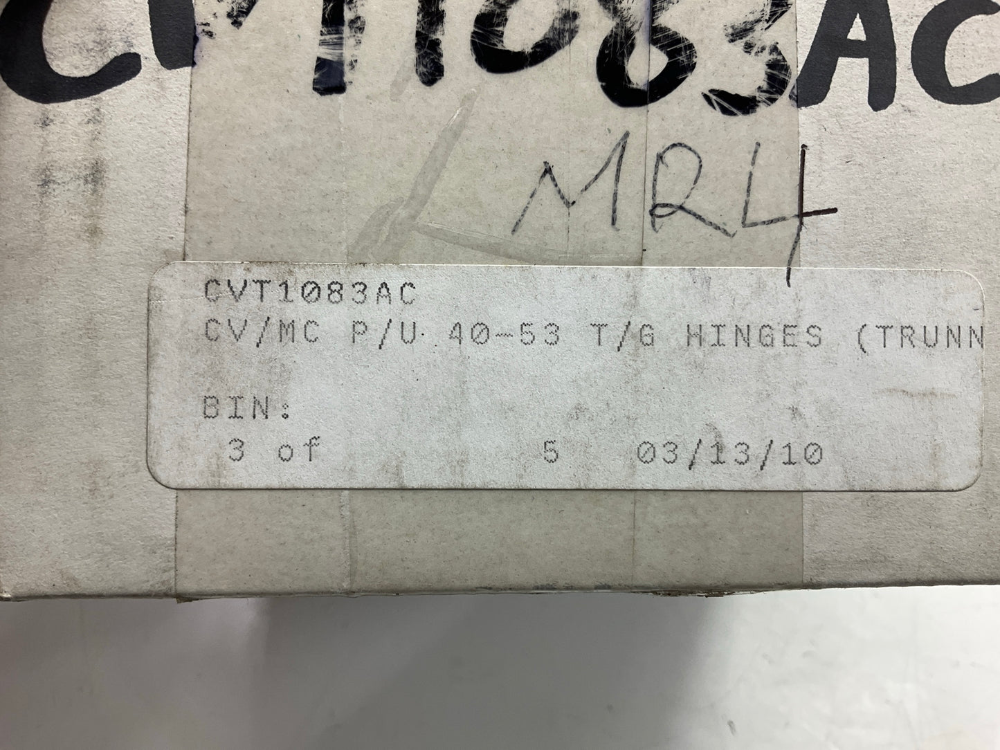 CVT1083AC 1947-1953 Chevrolet Truck Tailgate Hinge Set, Stainless Chrome