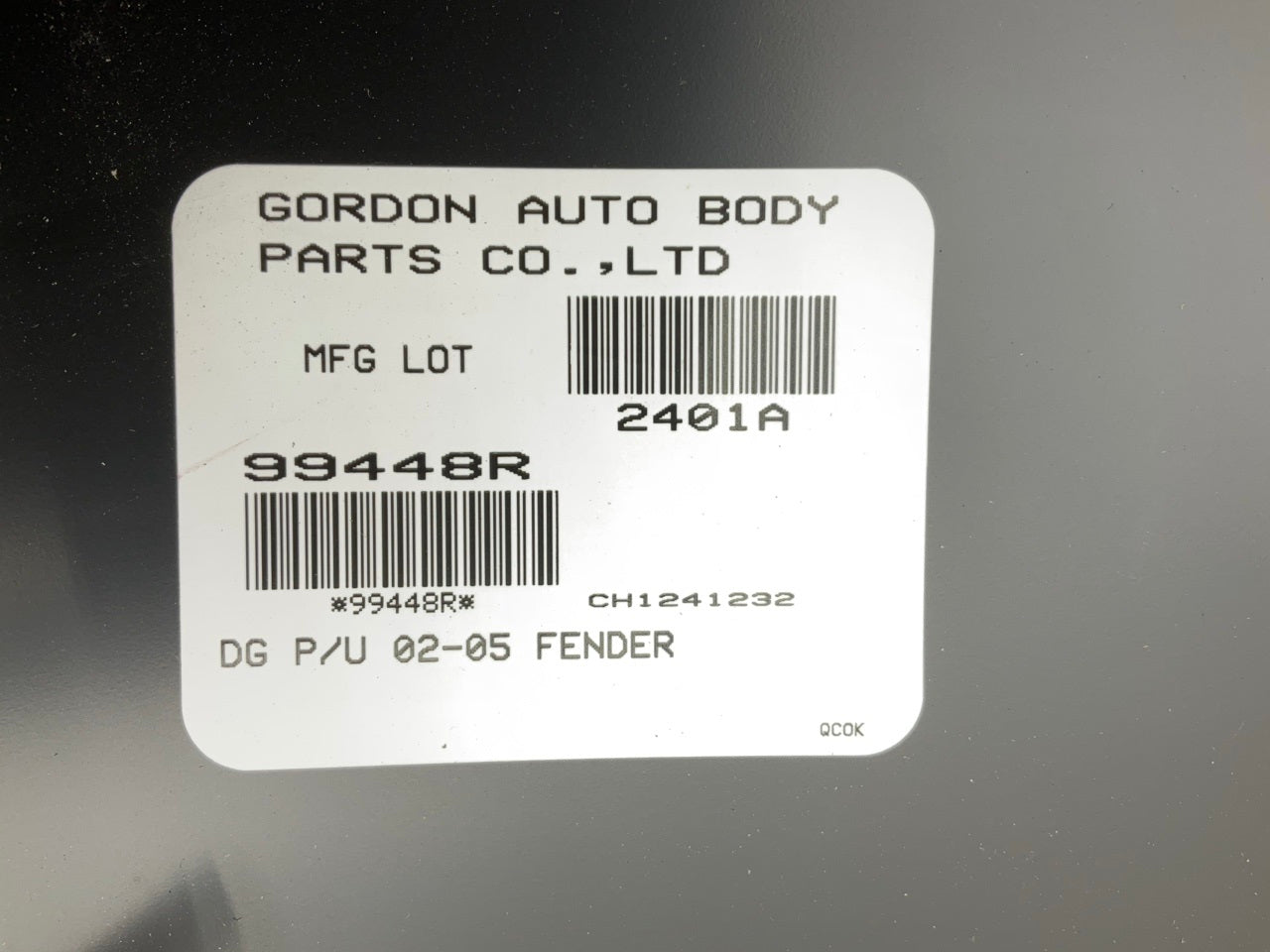 NEW AFTERMARKET DGT1001ER Front Right Fender For 2002-2005 Ram 1500 2500 3500