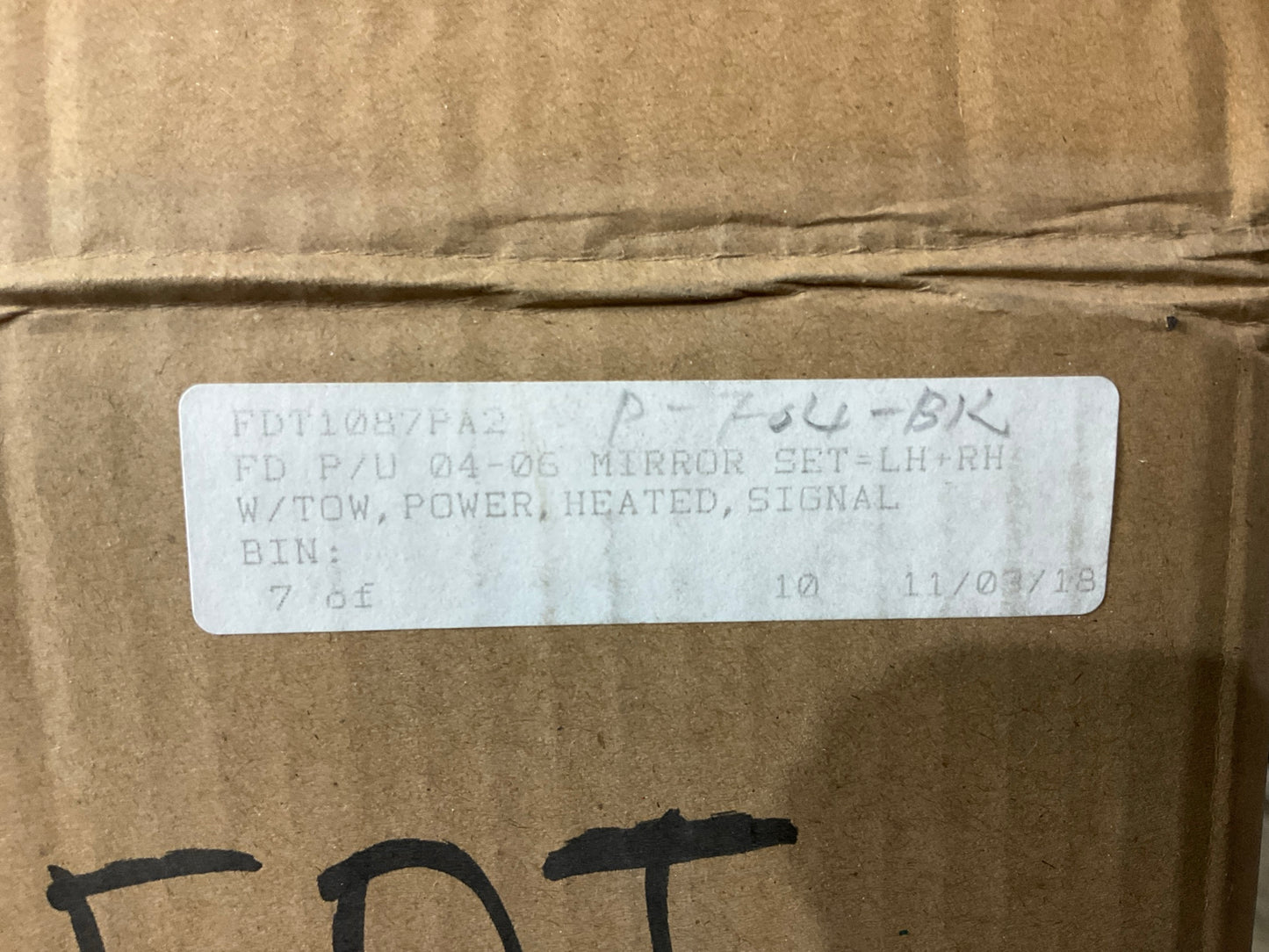 AFTERMARKET - Left & Right Towing Power Heated Tow Mirrors Set FDT1087PA2