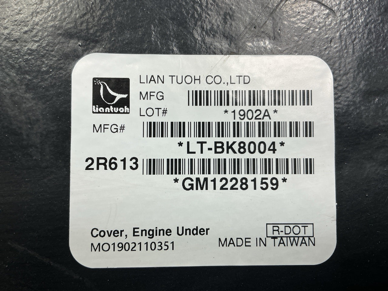 New Aftermarket GM1228159 Engine Splash Shield 13-22 Chevy Trax, Center Lower