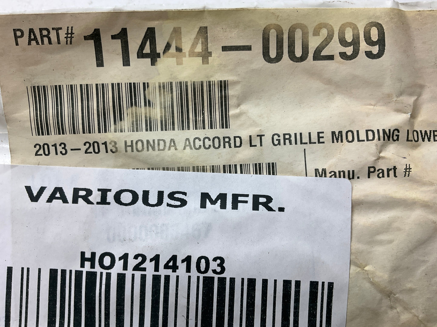 NEW AFTERMARKET Front Left Lower Grille Moulding For 2013-2015 Honda Accord