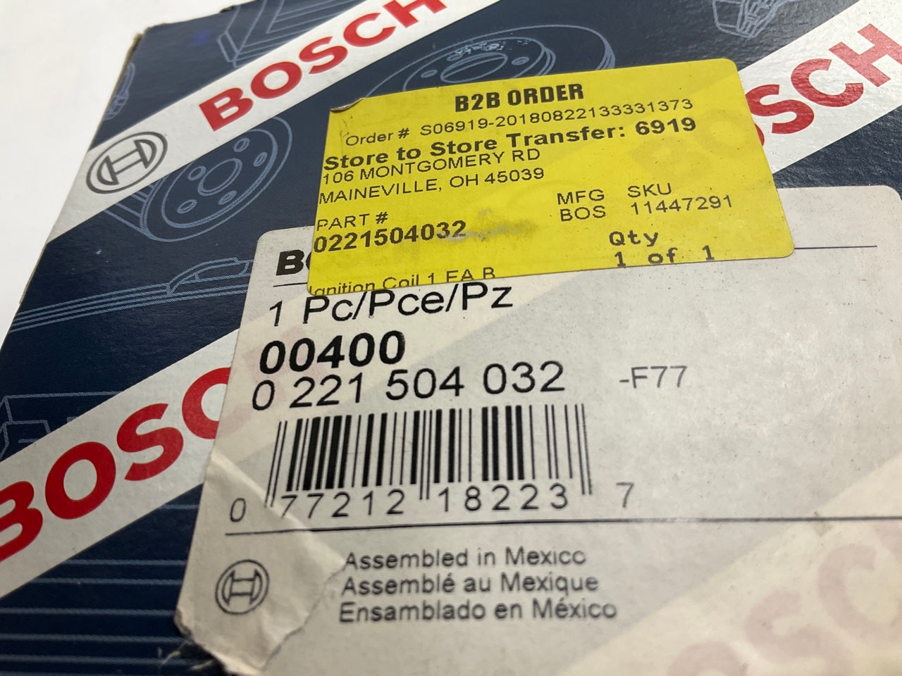 Bosch 00400 / 0221504032 Ignition Coil