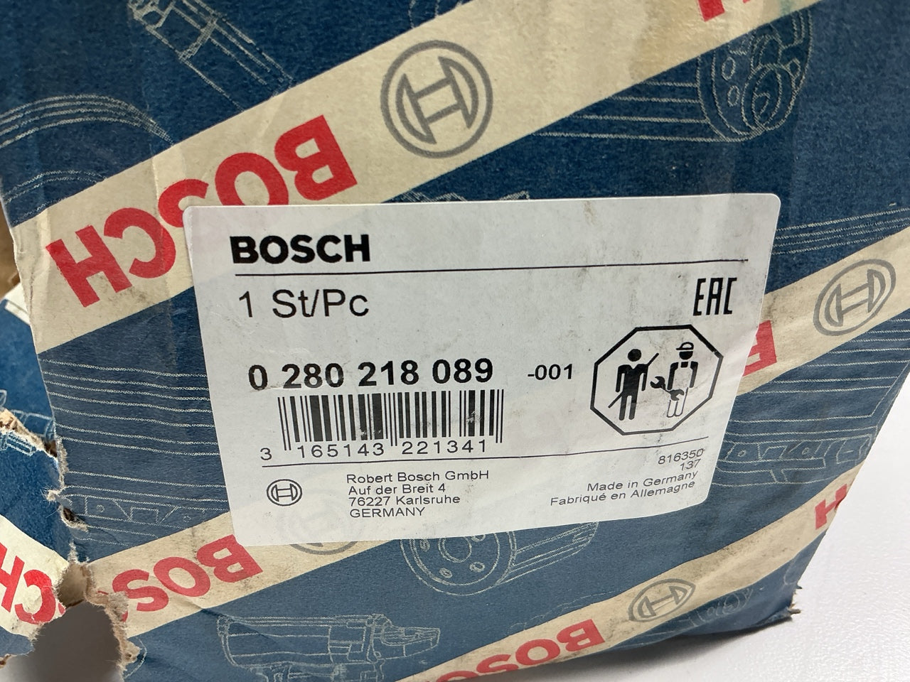 Damaged Box - NEW GENUINE Bosch 0280218089 MAF Mass Air Flow Sensor