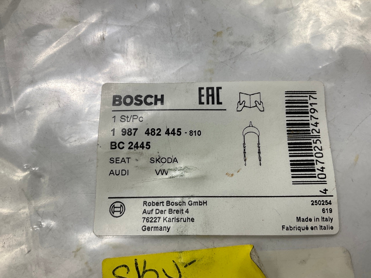 Bosch 1987482445 Rear Left Parking Brake Cable