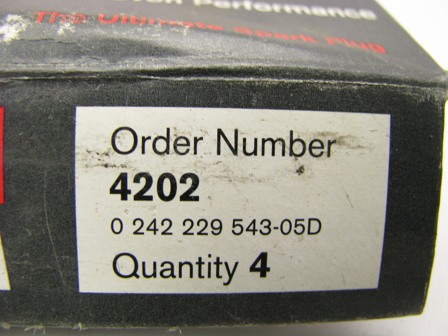 (4) Bosch 4202 Platinum Spark Plugs 1990-91 Peugeot 405 1.9L I4