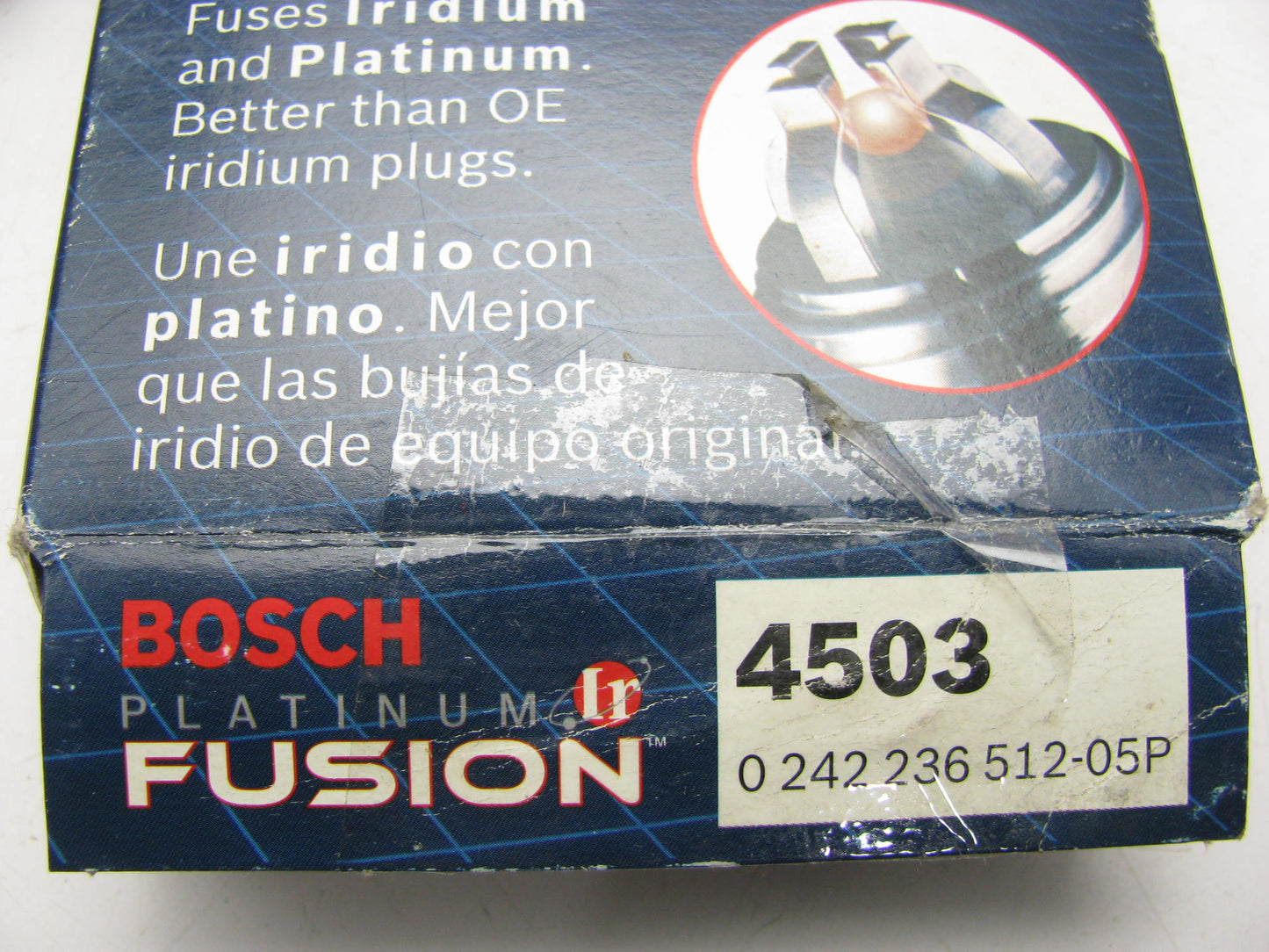 (4) Bosch 4503 Platinum IR Fusion Spark Plug